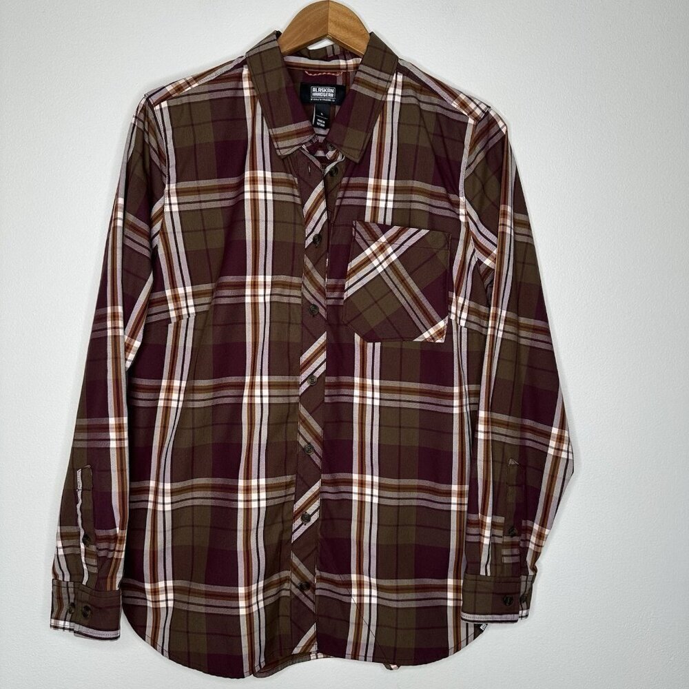 Alaskan Hardgear Tunic Shirt Plaid Button up Large